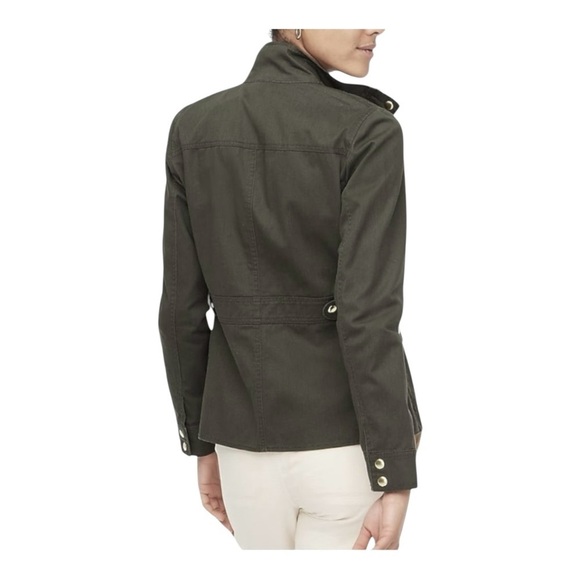 J. Crew Resin Coated Twill Field Jacket in Charcoal - Picture 6 of 7
